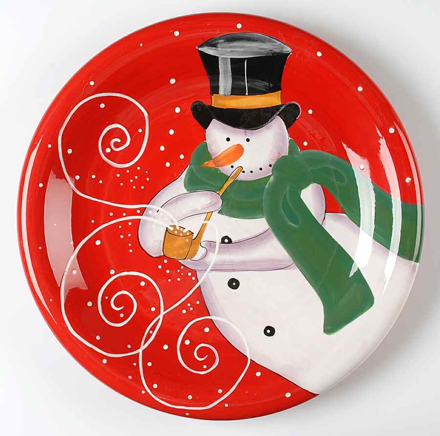 Snowmaker 14" Chop Plate (Round Platter) by Certified International-1