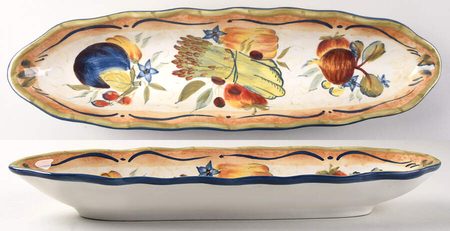 Tuscan Garden 16" Bread Tray by Certified International-1