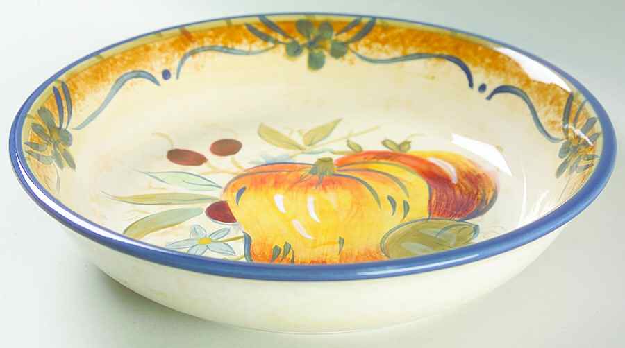 Tuscan Garden 9" Individual Pasta Bowl by Certified International-1