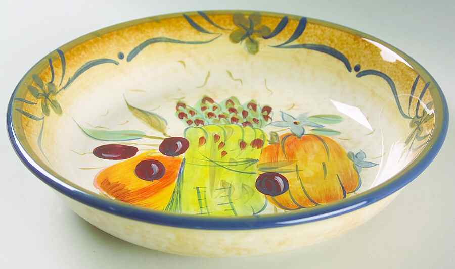 Tuscan Garden 9" Individual Pasta Bowl by Certified International-1