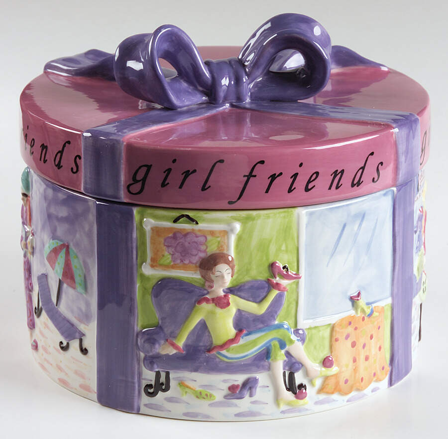 Girlfriends Figural Cookie Jar & Lid by Certified International-1