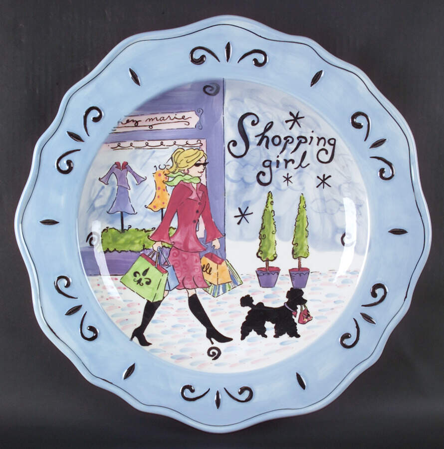 Girlfriends 16" Chop Plate (Round Platter) by Certified International-1