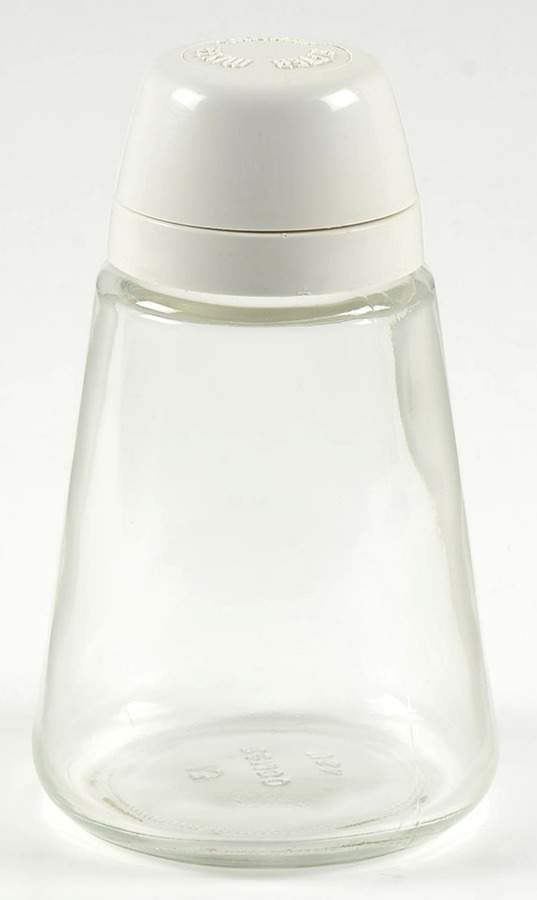 Sandstone (Corelle) Glass Shaker/Sifter/Mixer & Plastic Lid by Corning Corelle-1