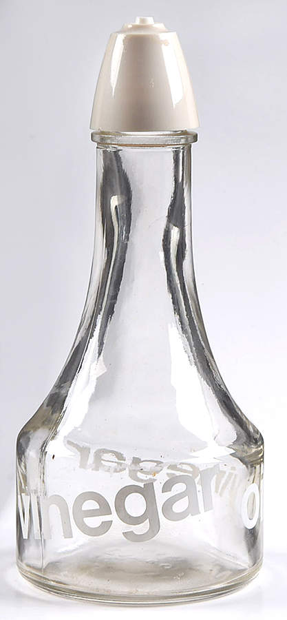 Sandstone (Corelle) Oil Or Vinegar Cruet and Stopper by Corning Corelle-1