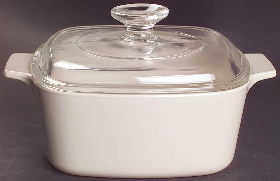 Sandstone (Corelle) 1.5 Quart Square Casserole with Lid by Corning Corelle-1