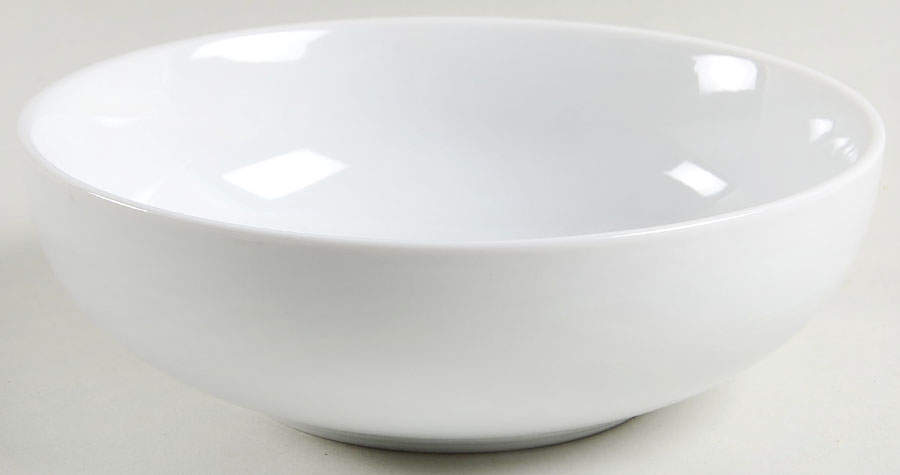 Whiteware Basics (Smooth) 7" Soup/Pasta Bowl by The Cellar (China)-1