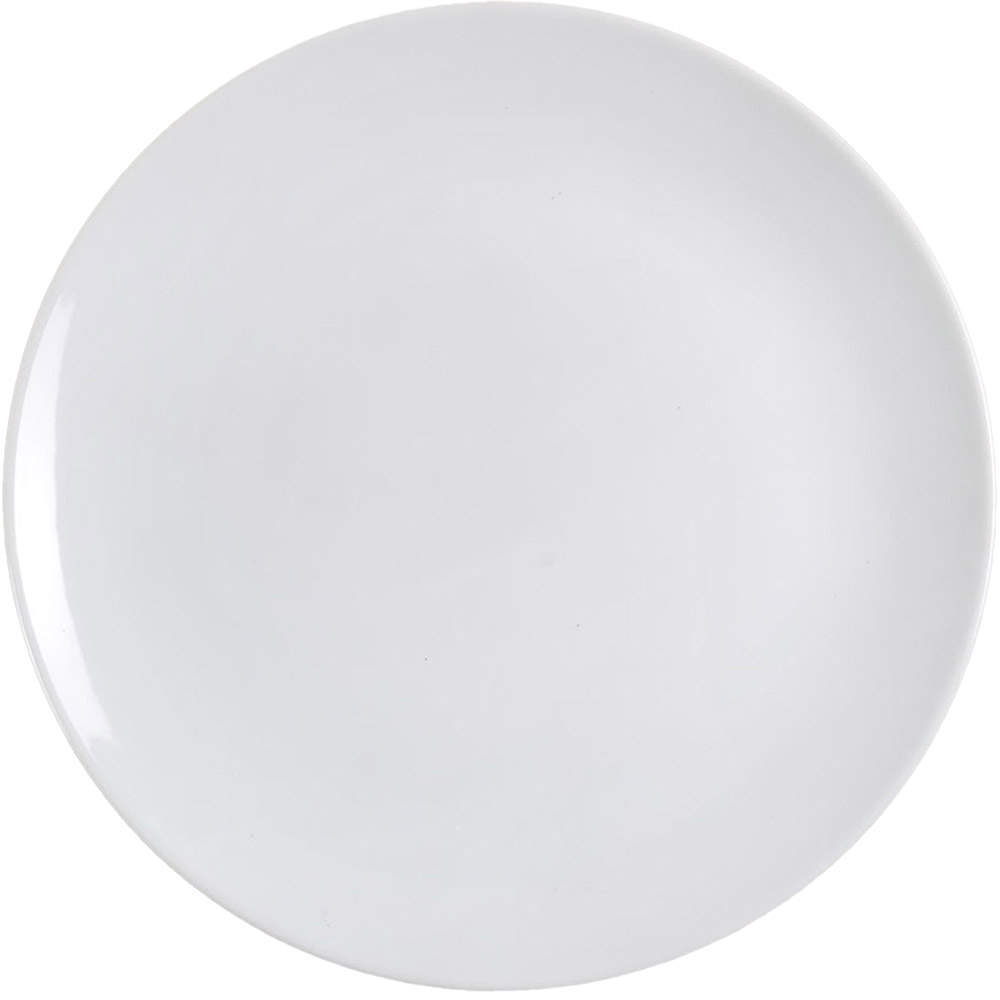 Whiteware Basics (Smooth) Coupe Dinner Plate by The Cellar (China)-1