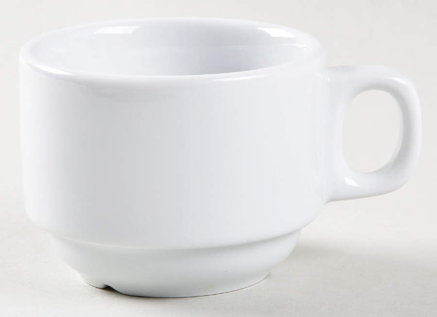 Whiteware Basics (Smooth) Flat Cup by The Cellar (China)-1