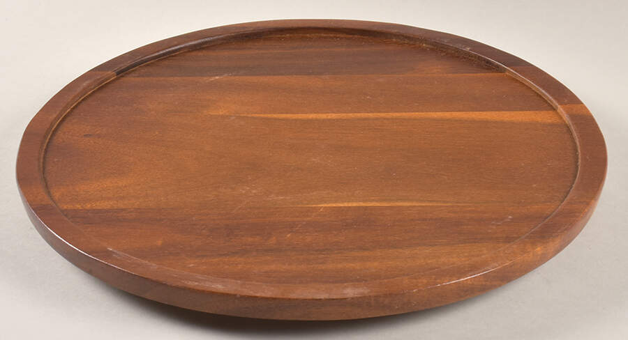 Whiteware Basics (Smooth) Wood Lazy Susan Base by The Cellar (China)-1