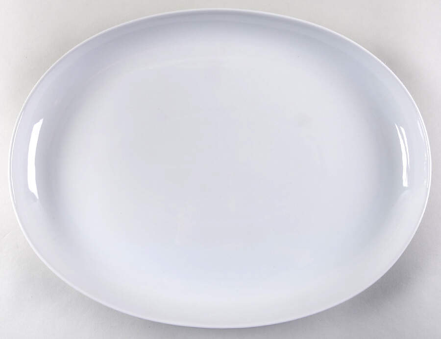 Whiteware Basics (Smooth) 16" Oval Serving Platter by The Cellar (China)-1