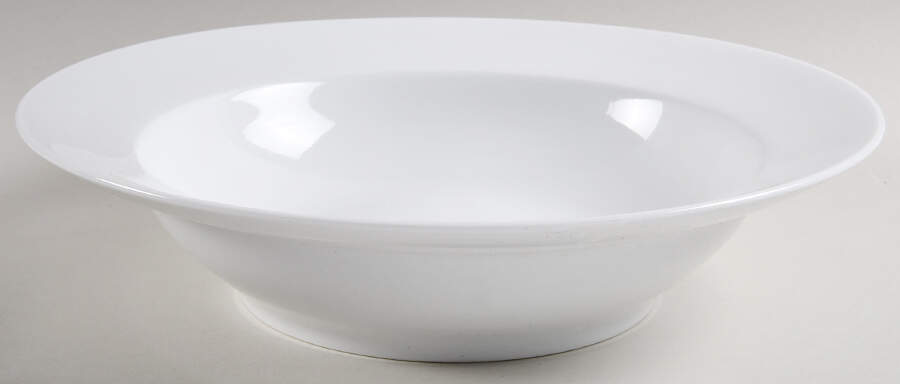 Whiteware Basics (Smooth) 13" Pasta Serving Bowl by The Cellar (China)-1