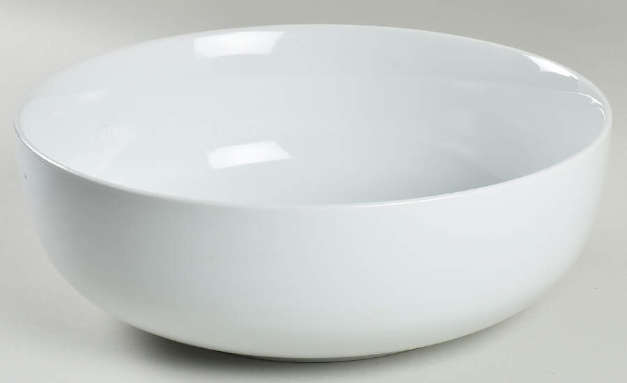 Whiteware Basics (Smooth) 11" Large Salad Serving Bowl by The Cellar (China)-1