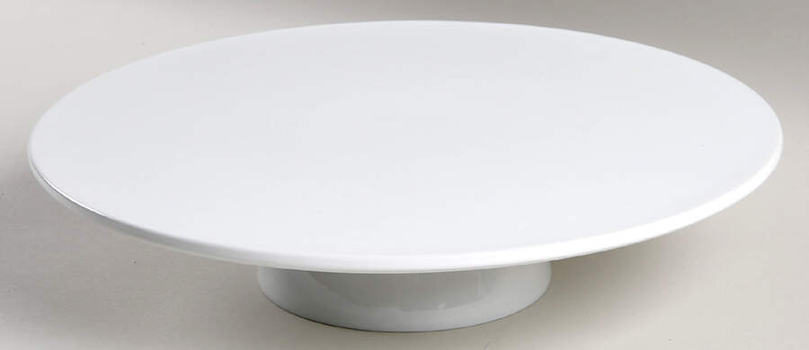 Whiteware Basics (Smooth) 11" Diameter Pedestal Cake Stand by The Cellar (China)-1