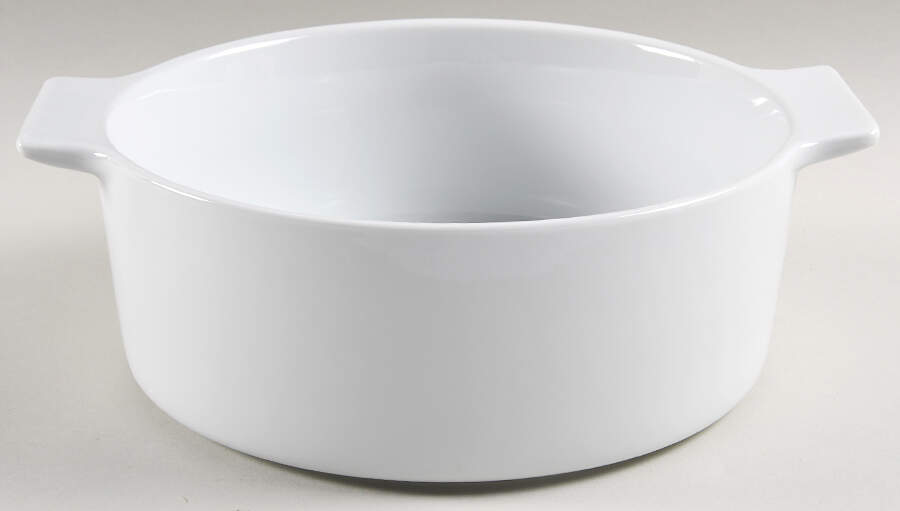 Whiteware Basics (Smooth) Round Vegetable No Lid by The Cellar (China)-1