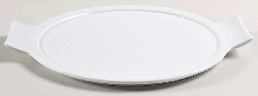 Whiteware Basics (Smooth) Lid for Round Vegetable by The Cellar (China)-1
