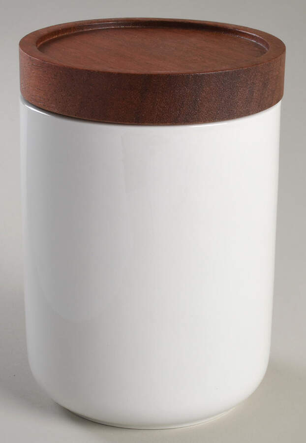 Whiteware Basics (Smooth) Small Canister & Lid by The Cellar (China)-1