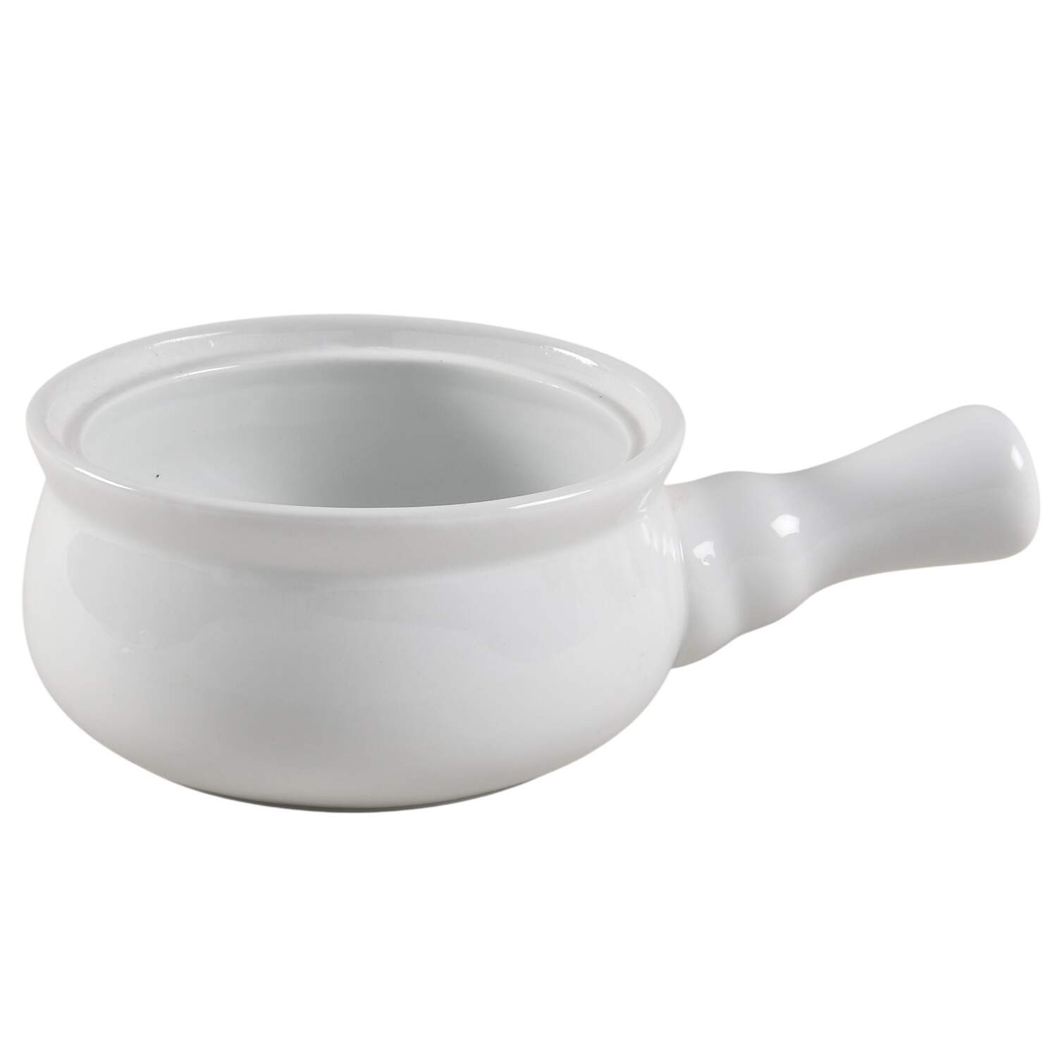 Whiteware Basics (Smooth) Onion Soup Bowl No Lid by The Cellar (China)-1