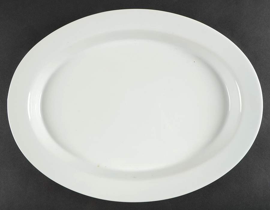 Whiteware Basics (Smooth) 16" Oval Serving Platter by The Cellar (China)-1