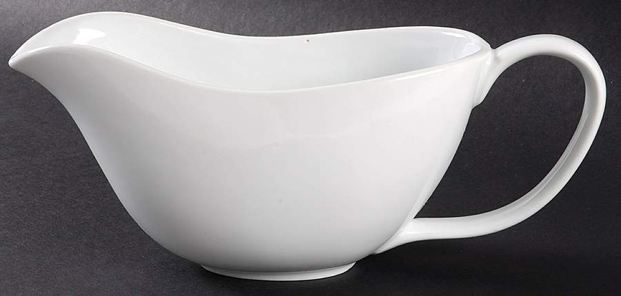Whiteware Basics (Smooth) Gravy Boat by The Cellar (China)-1