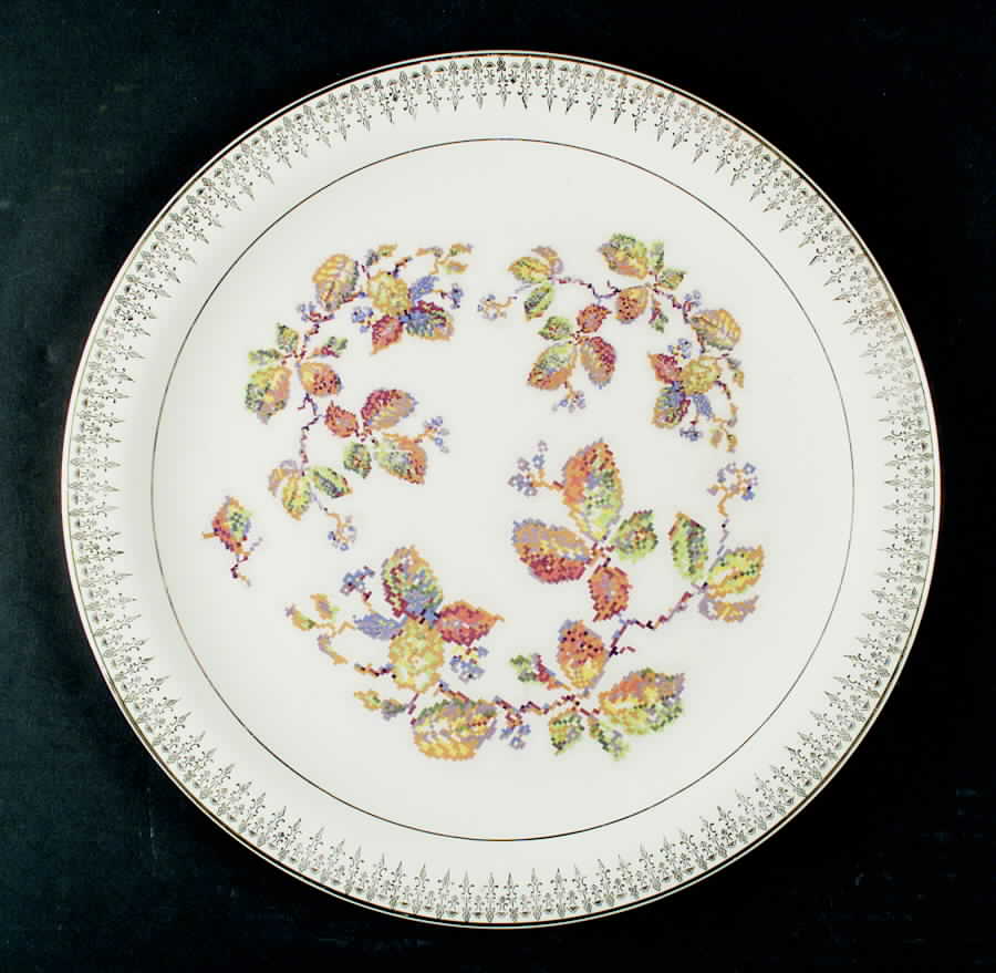 CRO253 12" Chop Plate (Round Platter) by Crooksville-1