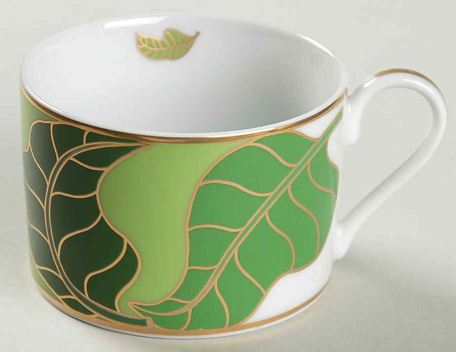 Gold Leaf Flat Cup by Lynn Chase-1