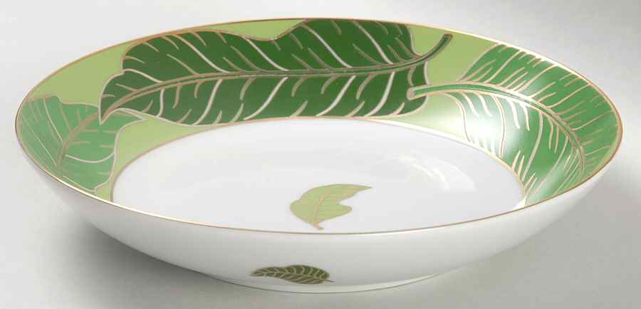 Gold Leaf Coupe Soup Bowl by Lynn Chase-1