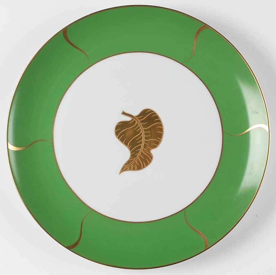 Gold Leaf Service Plate (Charger) by Lynn Chase-1