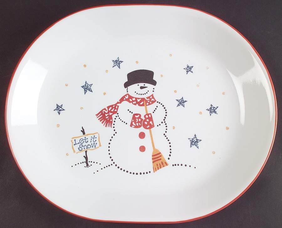 Frosty Morn (Corelle) 12" Oval Serving Platter by Corning Corelle-1