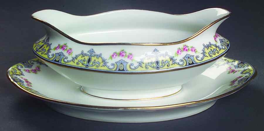CRG62 Gravy Boat with Attached Underplate by Henri Creanges-1