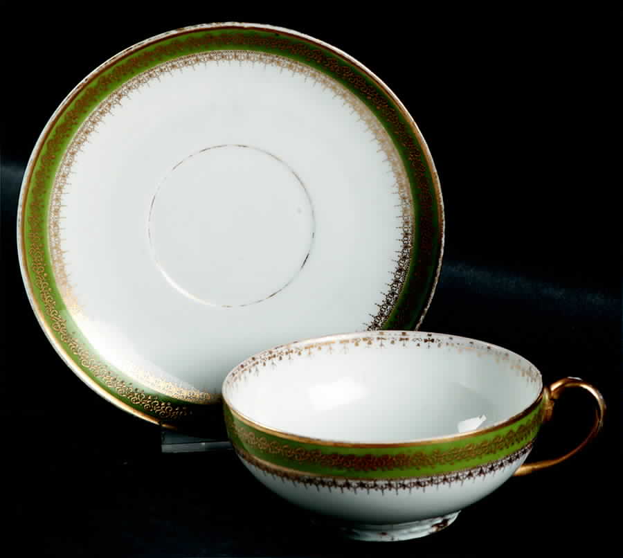 CHF949 Flat Cup & Saucer Set by Charles Field Haviland-1