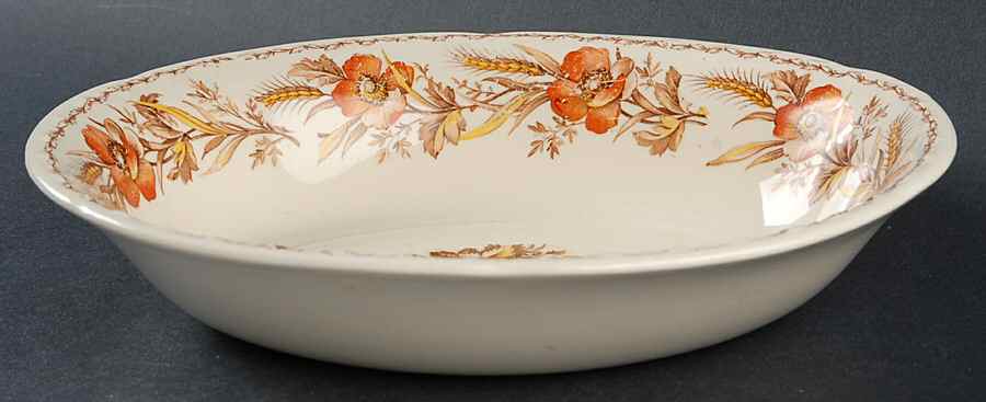 CRO254 9" Oval Vegetable Bowl by Crooksville-1