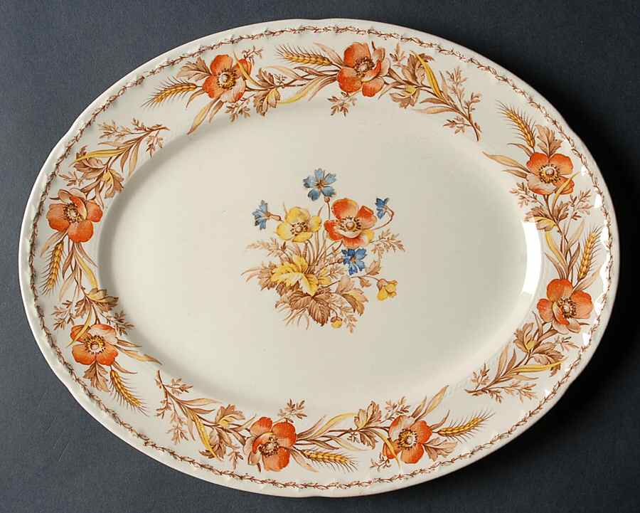 CRO254 11" Oval Serving Platter by Crooksville-1