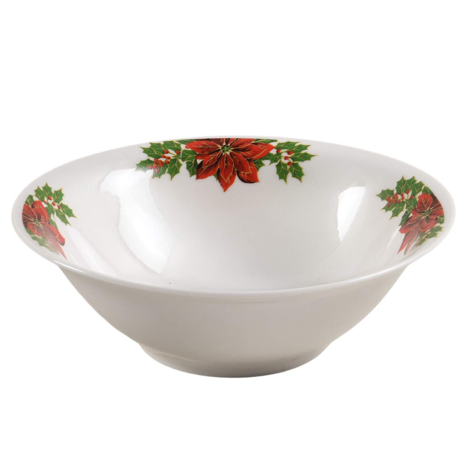 Poinsettia Coupe Cereal Bowl by China (Made in China)-1