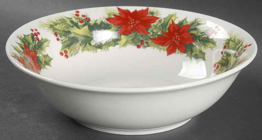 Poinsettia Soup/Cereal Bowl by China (Made in China)-1