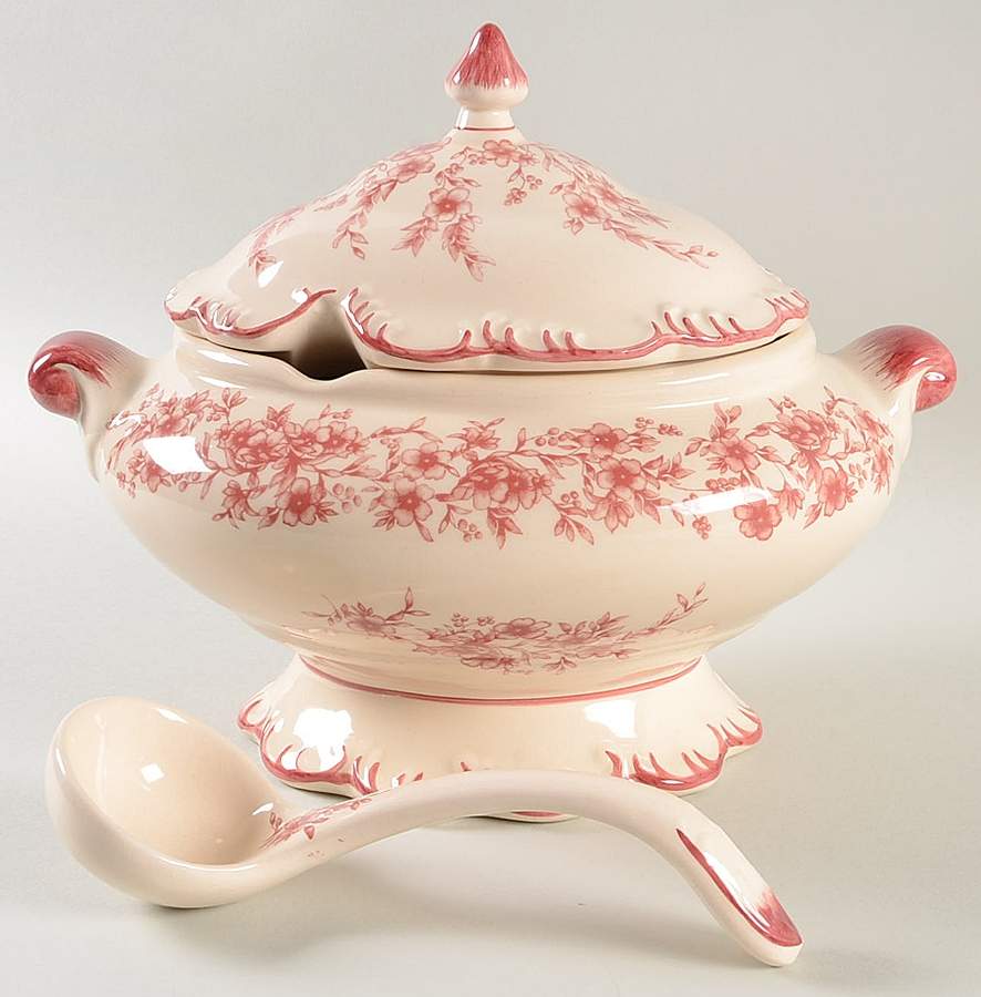 CKB2 Oval Tureen & Lid and Ladle by Cracker Barrel-1