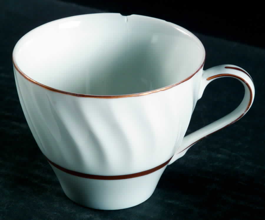 Gold Swirl Flat Cup by Carlton (Japan)-1