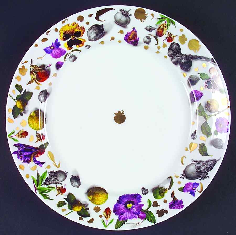 Mediterranean Gold 12" Deep Round Platter by Charles Field Haviland-1