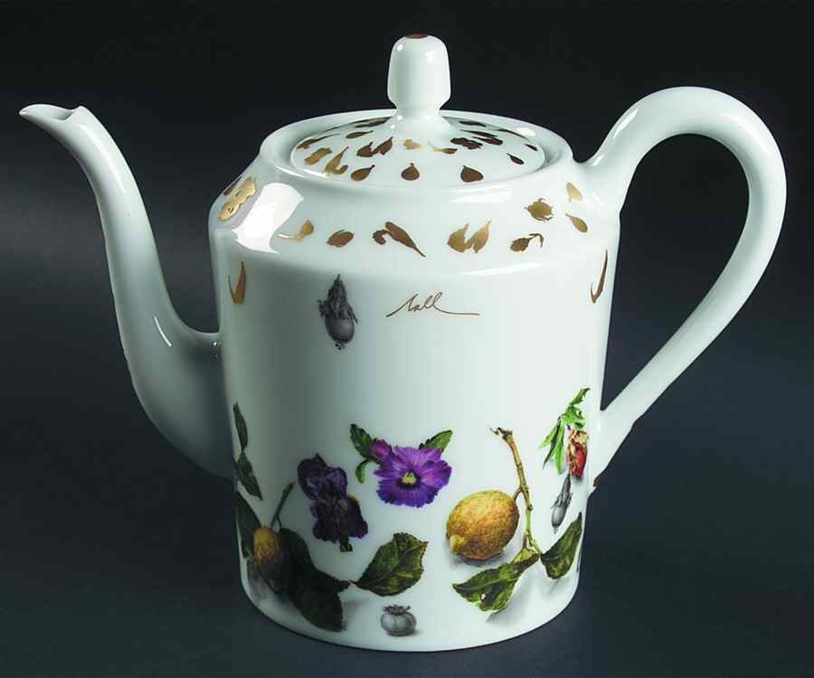 Mediterranean Gold Coffee Pot & Lid by Charles Field Haviland-1