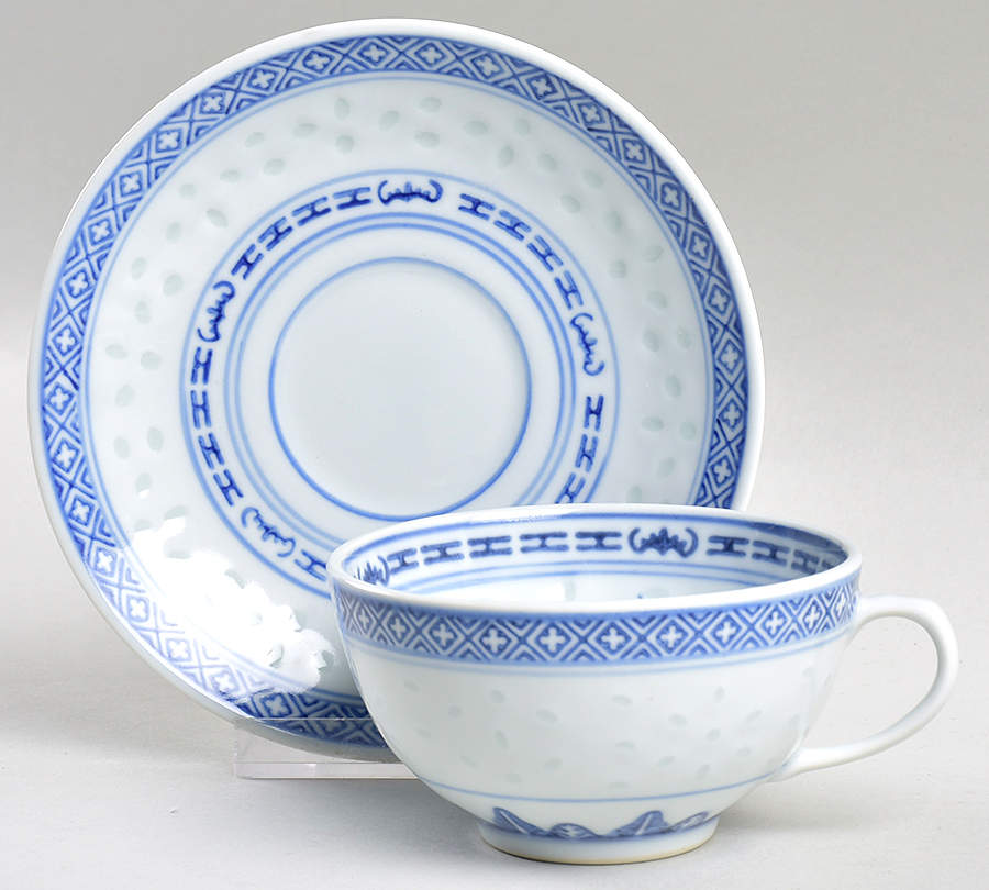 CX203 Flat Cup & Saucer Set by China (Made in China)-1