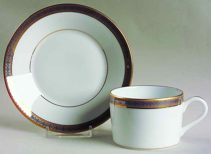 Chambord Flat Cup & Saucer Set by Charles Field Haviland-1
