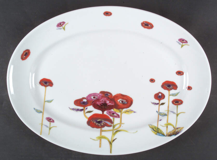 Taj Mahal 16" Oval Serving Platter by Charles Field Haviland-1