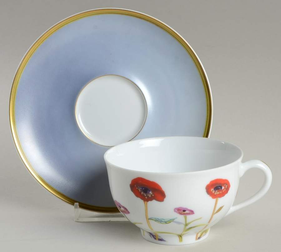 Taj Mahal Flat Cup & Saucer Set by Charles Field Haviland-1