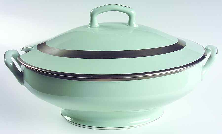 William Celadon Tureen &  Lid by Charles Field Haviland-1