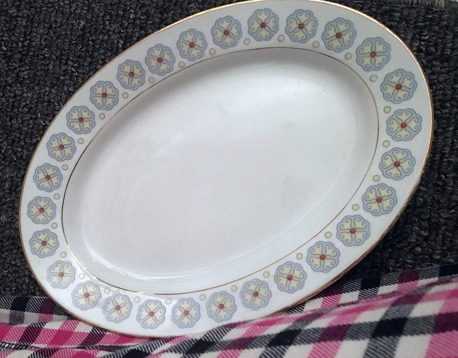 YSH29 12" Oval Serving Platter by Yong Sheng Porcelain-1