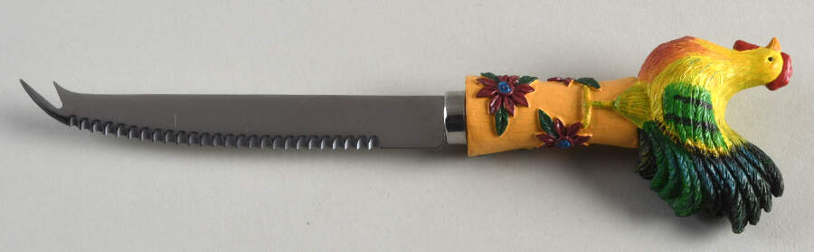 Country Collage Cheese Knife with Stainless Blade by Certified International-1