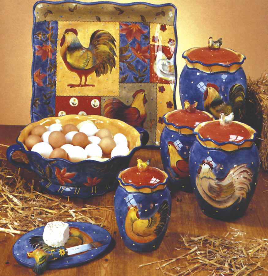 Country Collage (4 Piece) Canister Set (Box Set) by Certified International-1