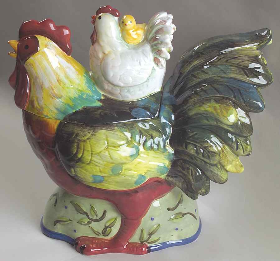Country Collage Figural Cookie Jar & Lid by Certified International-1