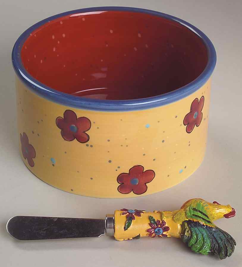 Country Collage Dip Bowl & Spreader Set by Certified International-1
