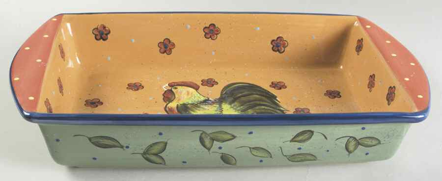 Country Collage 17" Rectangular Baker by Certified International-1
