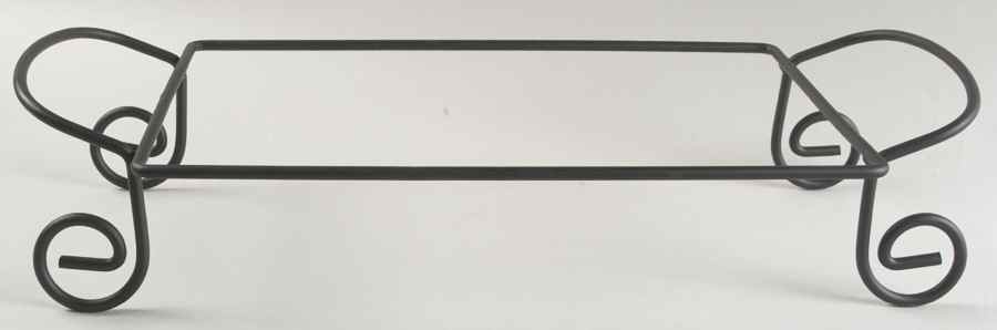 Country Collage Metal Stand for 20" Rectangular Baker by Certified International-1